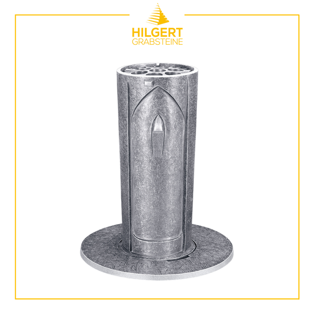 VA-ST-53061-alu | Grabvase | Hilgert Grabsteine