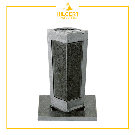 VA-ST-53145-alu-dg-geb | Grabvase | Hilgert Grabsteine