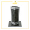 VA-ST-53145-alu-dg-geb | Grabvase | Hilgert Grabsteine