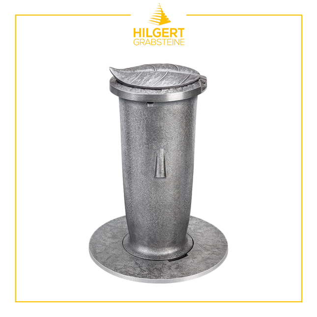 VA-ST-53216-alu | Grabvase | Hilgert Grabsteine