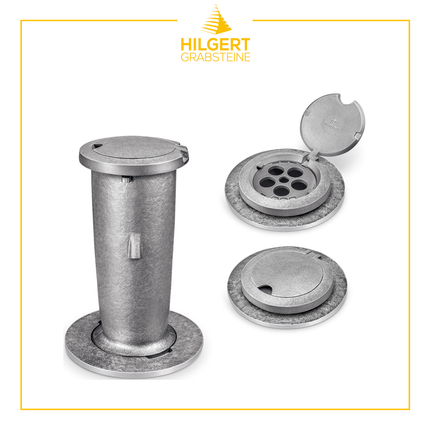 VA-ST-53284-alu | Grabvase | Hilgert Grabsteine