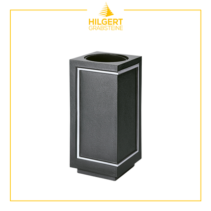 VA-ST-53324-alu-dg | Grabvase | Hilgert Grabsteine