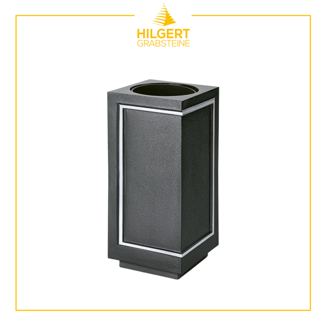 VA-ST-53324-alu-dg | Grabvase | Hilgert Grabsteine