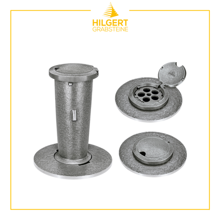 VA-ST-53342-alu | Grabvase | Hilgert Grabsteine