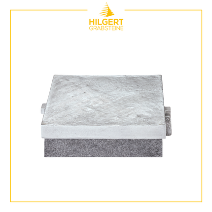 VR-ST-53257-alu-geb | Grabvase | Hilgert Grabsteine