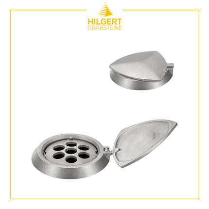 VR-ST-53302-alu-hg | Grabvase | Hilgert Grabsteine