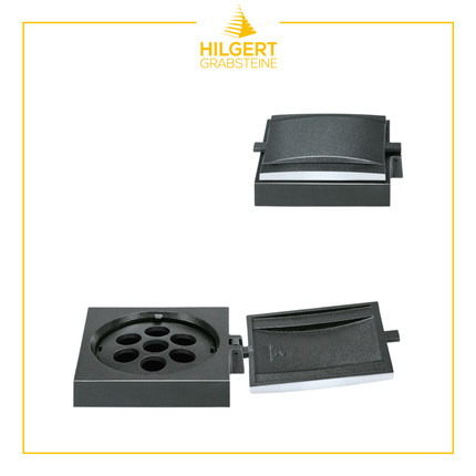 VR-ST-53326-alu-dg | Grabvase | Hilgert Grabsteine