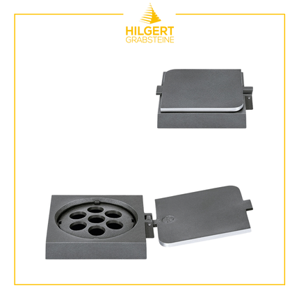 VR-ST-53352-alu | Grabvase | Hilgert Grabsteine