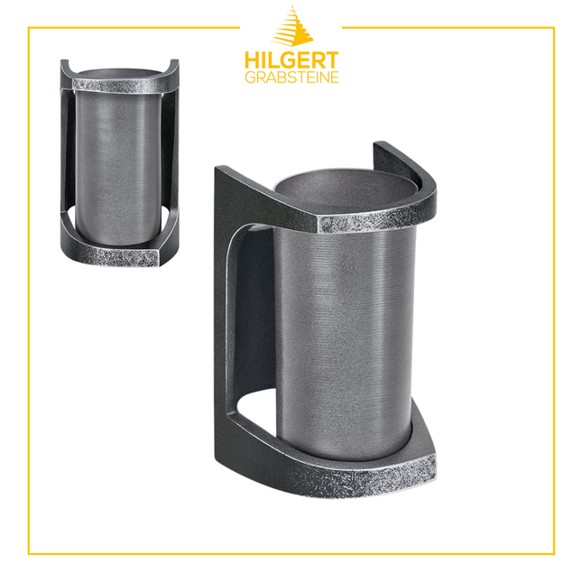 WV-ST-54104-alu-dg | Grabvase | Hilgert Grabsteine